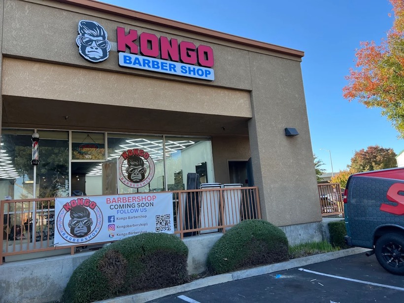 Kongo Barbershop North Clovis storefront